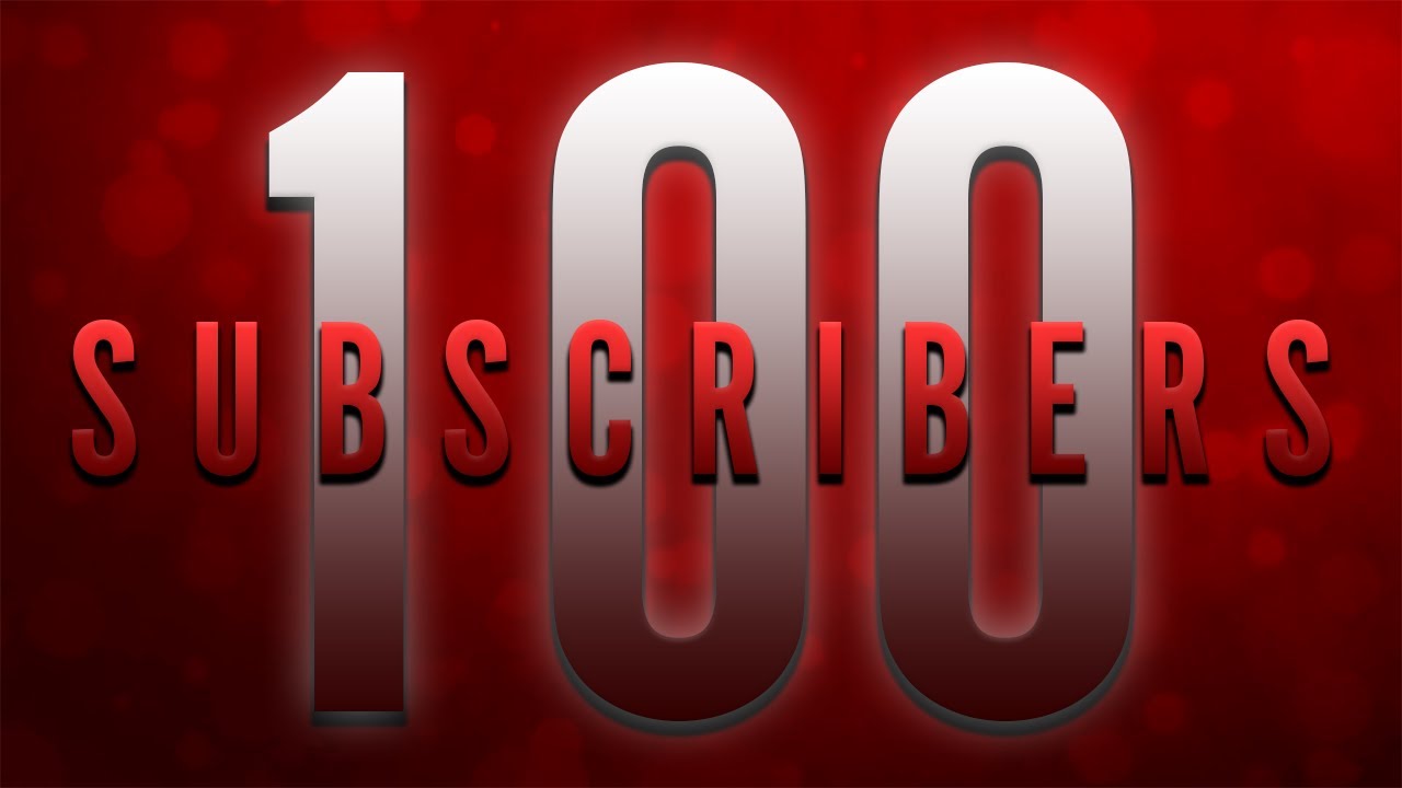 A Thank You Message | 100 Subscriber Milestone